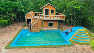 Full Video  120 Days Building Underground House With Water Slide To Swimming Pool [upl. by Atikram942]