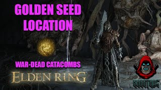 HIDDEN GOLDEN SEED LOCATION WARDEAD CATACOMBS  Elden Ring [upl. by Anitsyrhc]