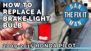 2009  2015 Honda Pilot Brake Light Bulb Replacement How to Remove amp Replace Taillight Assembly DIY [upl. by Gilud]