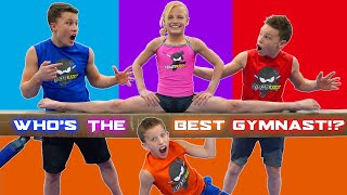 Who is the best at gymnastics Brothers and Sister Challenge [upl. by Clarine160]