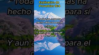 Explicacion de Proverbios 164 soberaniadivina jesus dios cristo Jehova impio [upl. by Odessa737]