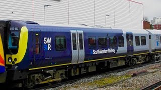 SWR 450087  450111 With New SWR LiveryNew Interior Walk Through  450009 At Portsmouth amp Southsea [upl. by Aihseyt699]