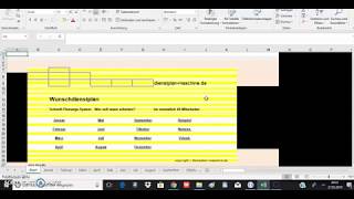 dienstplan erstellen excel wunschdienstplan dienstplan maschine [upl. by Spiros]