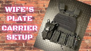 Wifes Plate Carrier Setup  511 TacTec Plate Carrier [upl. by Nnaeiram520]