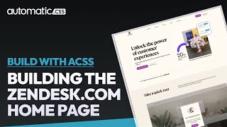 Build with ACSS Zendeskcom Home Page Part 1 [upl. by Yeltihw569]