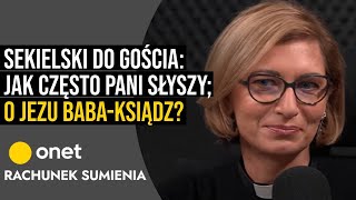 Sekielski do gościa jak często pani słyszy o Jezu babaksiądz [upl. by Adnavoj]