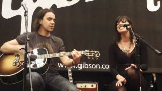 NAMM 2012  Halestorm  All I wanna Do is Make Love to You I Get Off Heres To Us  Gibson 12112 [upl. by Htennek189]