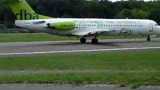 Berlin Tempelhof dba Fokker 100 takeoff [upl. by Ingrim]