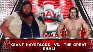 Full Match  Gaint Haystacks Vs The Great Khali  WWE2K23 [upl. by Haseena943]