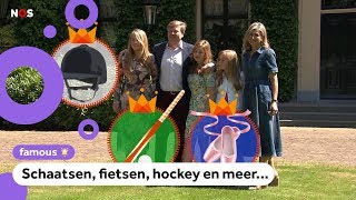 Zo sportief zijn de koning en de prinsesjes [upl. by O'Neil]