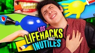 Probando los LifeHacks más RIDÍCULOS de Internet 2 [upl. by Nosrak]