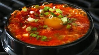 Kimchi soft tofu stew kimchi sundubujjigae 김치순두부찌개 [upl. by Kcirdled219]