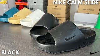 Nike Calm Slide Black With Sizing Tips [upl. by Ainat746]