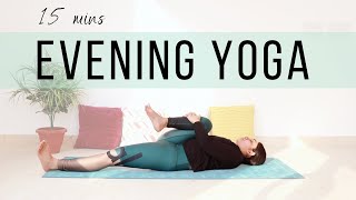 15 Mins Evening Yoga  Easy Daily Yoga Stretches to Help you Wind Down amp Relax  Bharti Yoga [upl. by Smaoht]