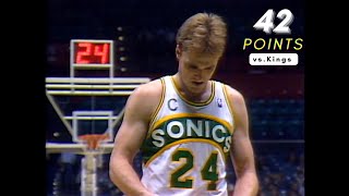 Sonics vs Kings 12171987 Highlights – Tom Chambers 42 Points [upl. by Capon619]