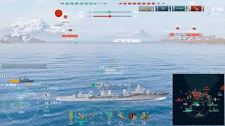 World of Warships  Orage in Mode Shuffle  Unsinkable  2203 BXP  3 Kill [upl. by George]