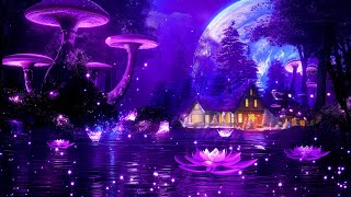 Magical Night 💜 Soft Calming Sleep Music 🎵 Fall Asleep Fast amp Easy [upl. by Gilli]