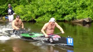 2018 AuSable Canoe Marathon Sprint  Logan Myner  Kyle Myner [upl. by Rosenwald294]