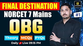 NORCET 7 Mains Special  OBG 1  Theory MCQs amp PYQs  Final Destinationn Series  MD Sir [upl. by Ennaeerb]