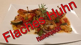 Flaches Huhn  Italienische Art [upl. by Nowell356]