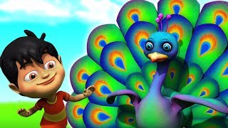 Nach Re Mor Pankh Faila Ke  नाच रे मोर  Hindi Rhyme For Kids  Super Kids Network India [upl. by Castara431]