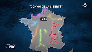 Les quotconvois de la libertéquot sont sur la route  Reportage cdanslair 10022022 [upl. by Anirbaz213]