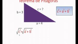 COMO HALLAR LA HIPOTENUSA DE UN TRIANGULO FACIL [upl. by Greenstein416]