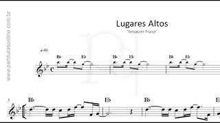 Lugares Altos  Renascer Praise  Partitura [upl. by Aysa]