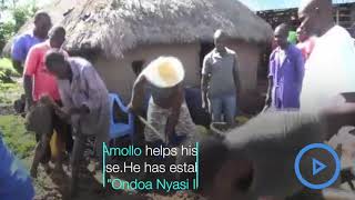 Rarieda MP Otiende Amollo helps his constituent to build a house [upl. by Danielson]