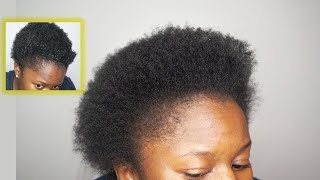 How to Blow Out Short 4c Natural Hair Under 20 Minutes  Tips Mona B [upl. by Nauqahs]