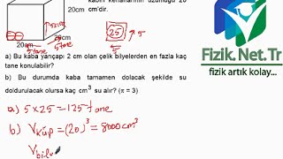 Hacim Hesaplama ve Kütle Ölçme Örnek Soru Çözümü [upl. by Wyatt734]