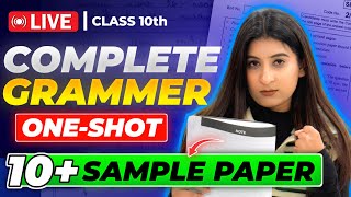 Complete English Grammar🔥 10 SAMPLE PAPER SOLVED✅ Guaranteed Questions for CLASS 10 boards 2024 [upl. by Eiramannod]