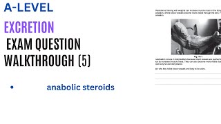 EXCRETION steroids exam question walkthrough pt5 Alevel Biology [upl. by Enoch]