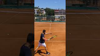 Apostolos Tsitsipas vs Petros Tsitsipas Tennis 🎾 Practice at The Academy tennis practice academy [upl. by Inobe]