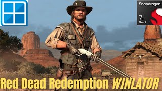 Red Dead Redemption Android Gameplay on Poco F5 7 gen 2 Winlator 80 [upl. by Leseil]