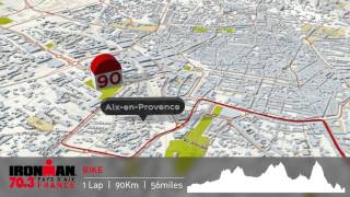 Parcours  Ironman 703 du Pays dAix [upl. by Nepsa]