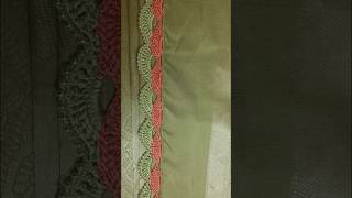 Birdal saree border designs without tassels  Krosha designs  👌Grand look [upl. by Unhsiv]