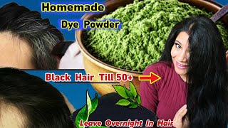 Day6 Homemade Dye Powder To Make Hair Black Naturally Till 50।Reverse Hair Greying।Garima Singh [upl. by Gleda]