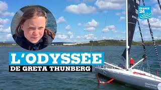 Lodyssée de Greta Thunberg sur lAtlantique [upl. by Gromme197]