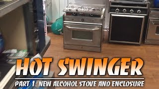 Buying a Gimbaled Alcohol Stove for an Alberg 30 and Designing the Stove Enclosure [upl. by Tades]