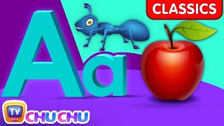 Phonics Song with TWO Words  A For Apple  ABC Alphabet Songs with Sounds for Children [upl. by Vite]