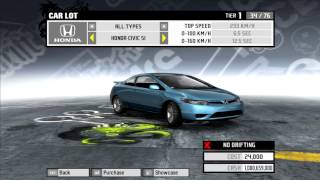 Need For Speed Pro Street  All Official amp Bonus Cars HD [upl. by Chew]