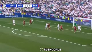 Slovenia vs Serbia 11 Goal Results And Extended Highlights UEFA EURO2024 Zan Karnicnik Goal [upl. by Nivrem]