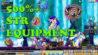 GMSBellocan Paladin Aurones MapleStory Equipments w 500 STR [upl. by Cora]