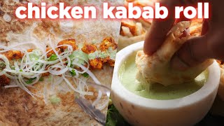 A Must Try Chicken Kabab Roll With Green Sauce Recipe [upl. by Yl]