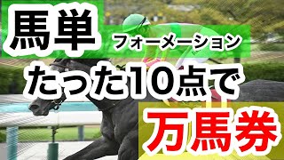 【馬券検証】馬単フォーメーションたった10点で万馬券【馬券勝負】 [upl. by Alit959]