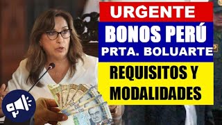 ATENCION CONOCE LOS BONOS APROBADOS POR EL GOBIERNO REQUISITOS Y MODALIDADES COMUNICAD0 [upl. by Adrea]