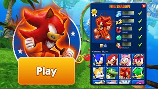 Sonic Dash  Fire Shadow Unlocked and Fully Upgraded  Run Gameplay [upl. by Barvick]