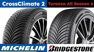 Michelin CrossClimate 2 vs Bridgestone Turanza All Season 6 [upl. by Zampardi]