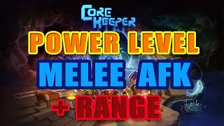 Core Keeper  How to Fully AFK Power Level your Melee and Range Skills [upl. by Idnahk]